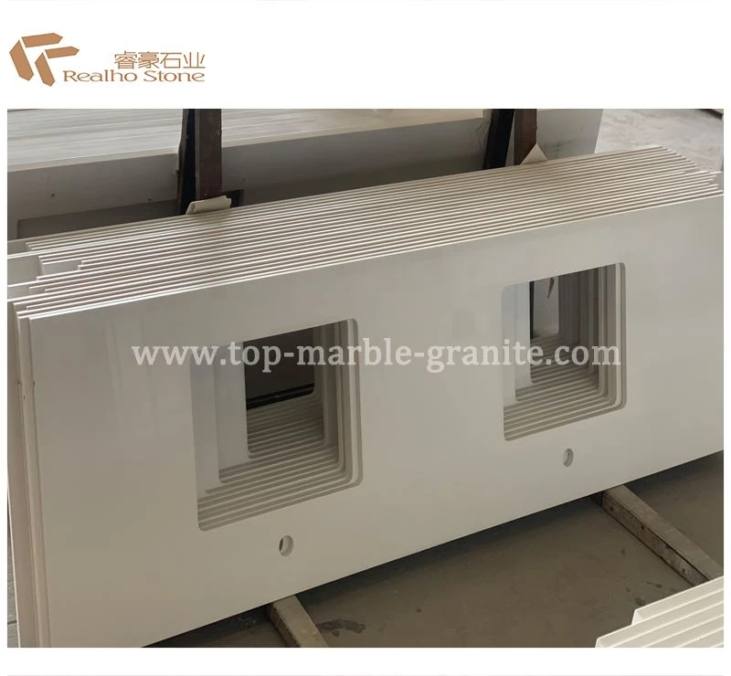 White Quartz Vanity Top