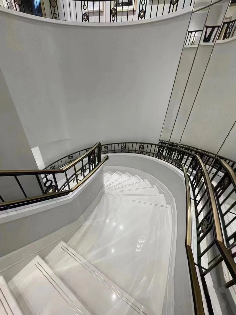 white marble stair treads white marble stair treads