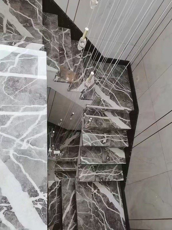 grey marble stairs