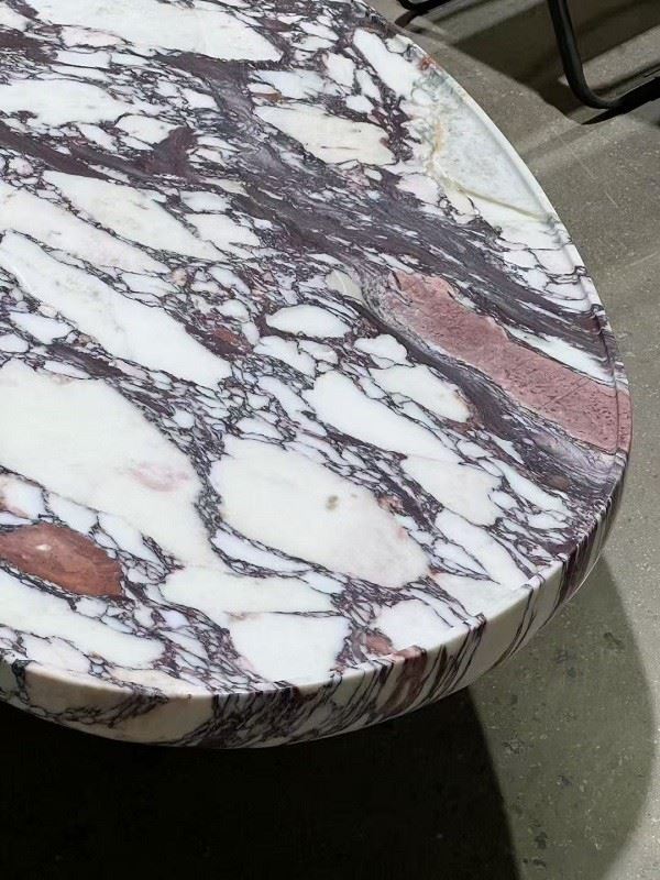 calacatta viola marble side table