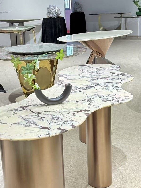 calacatta viola coffee table