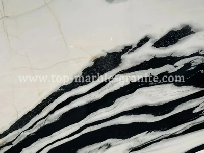 Marbre blanc Panda per a fons i esglaons