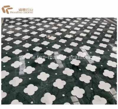 Mosaic de marbre de flor de parquet d'aigua per a rajoles de bany de cuina