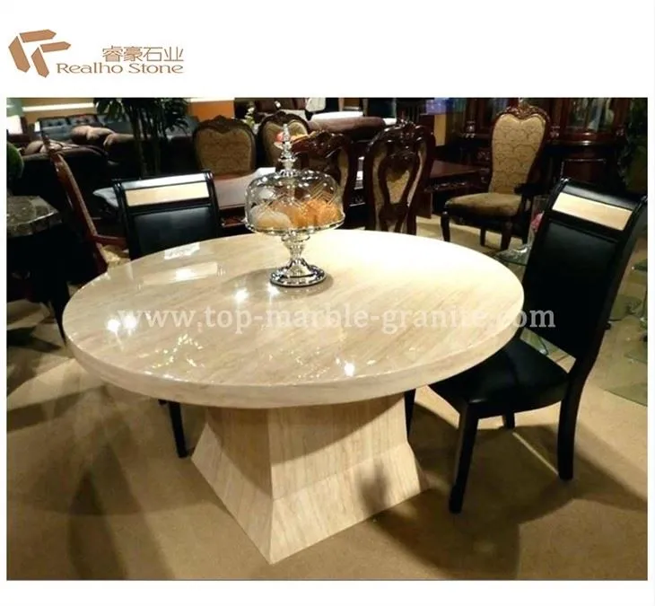 quartz round dining table top