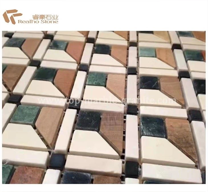 multi coloured mosaic tiles