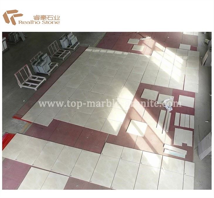 beige marble floor tiles