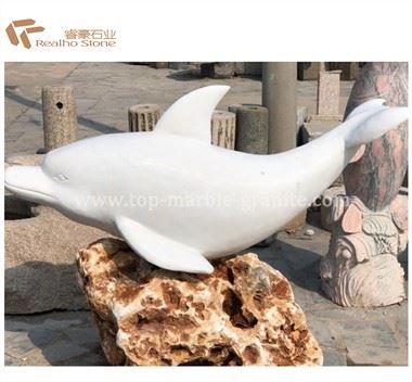 Escultura de cavall de marbre blanc a mà tallada a mà