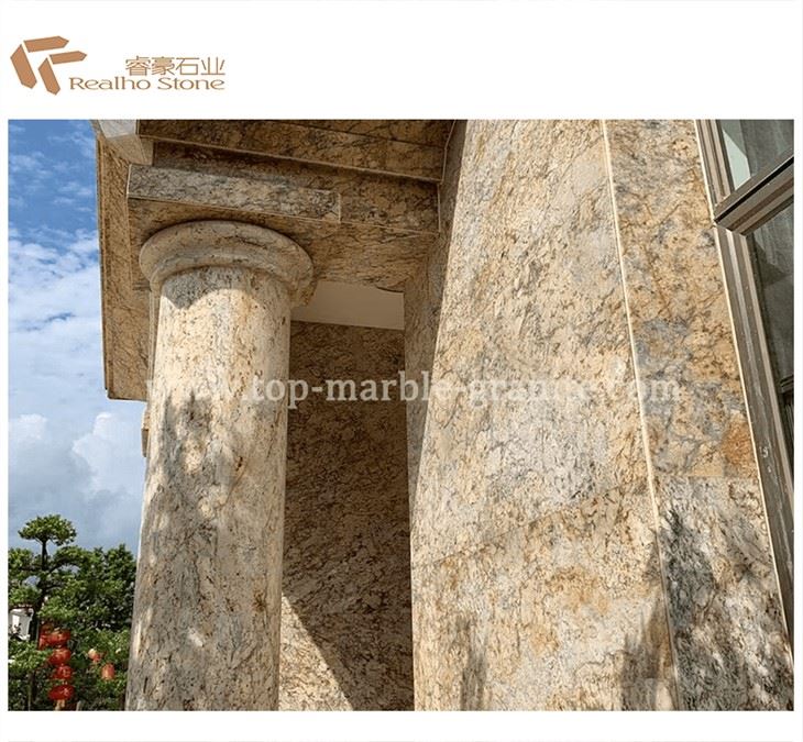 Giallo Fiorito Granite Slab Polished For Building