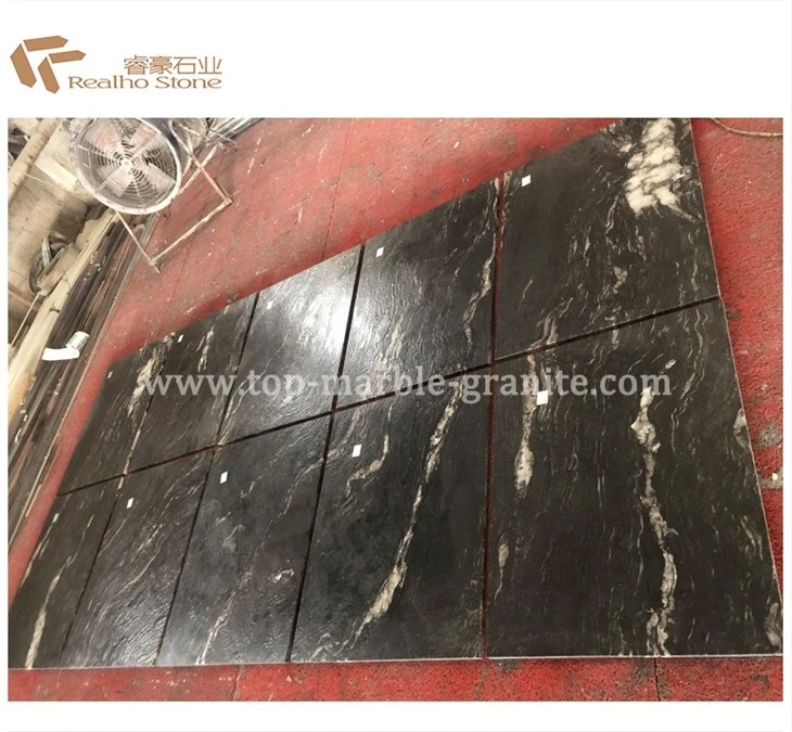 cosmic black granite leathered