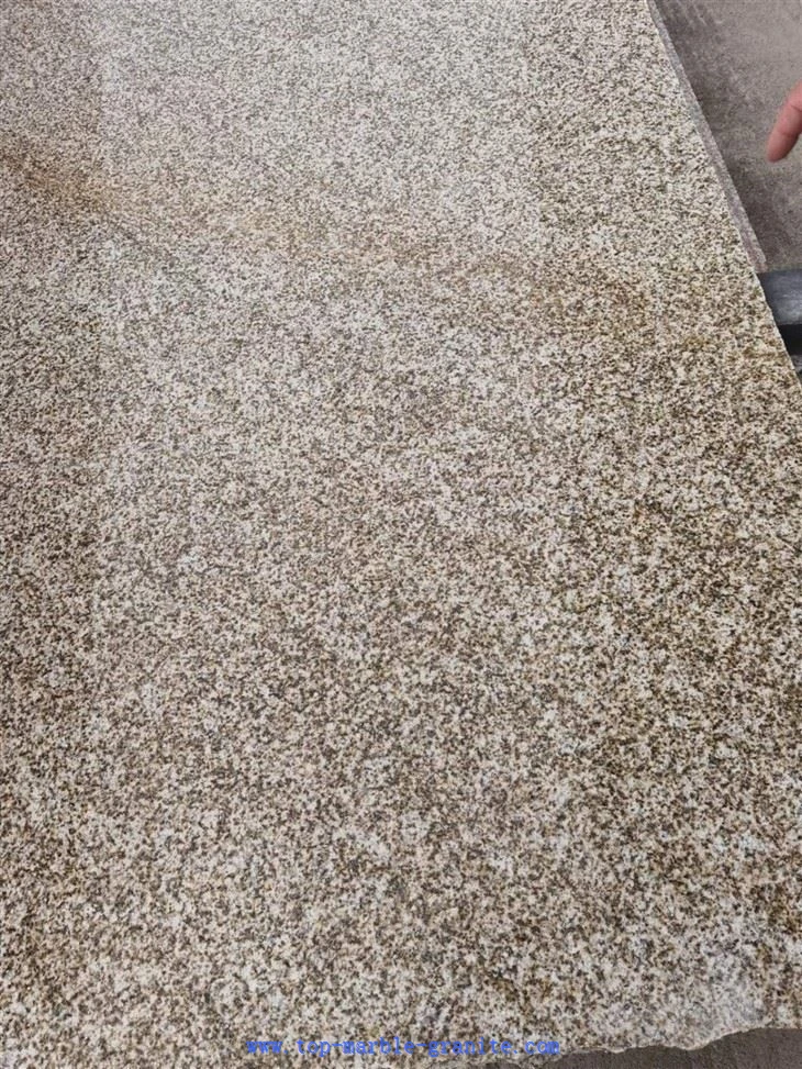 yellow granite slab
